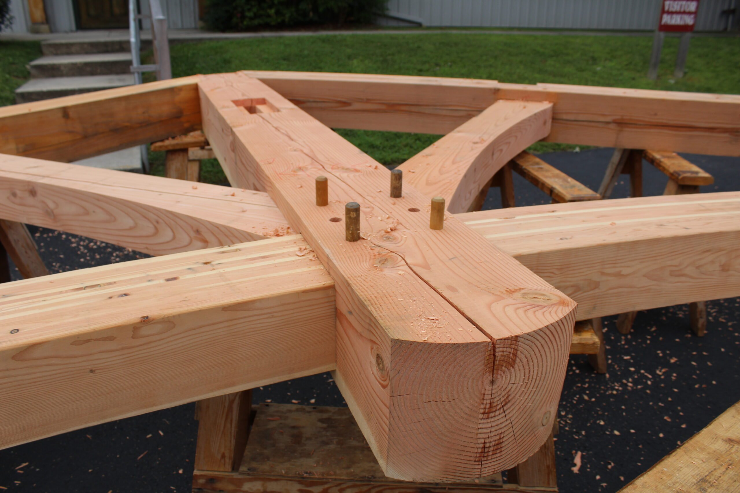 Attention to detail is standard at Homestead Timber Frame Built projects