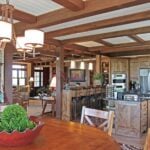 Timber Frame Home great room