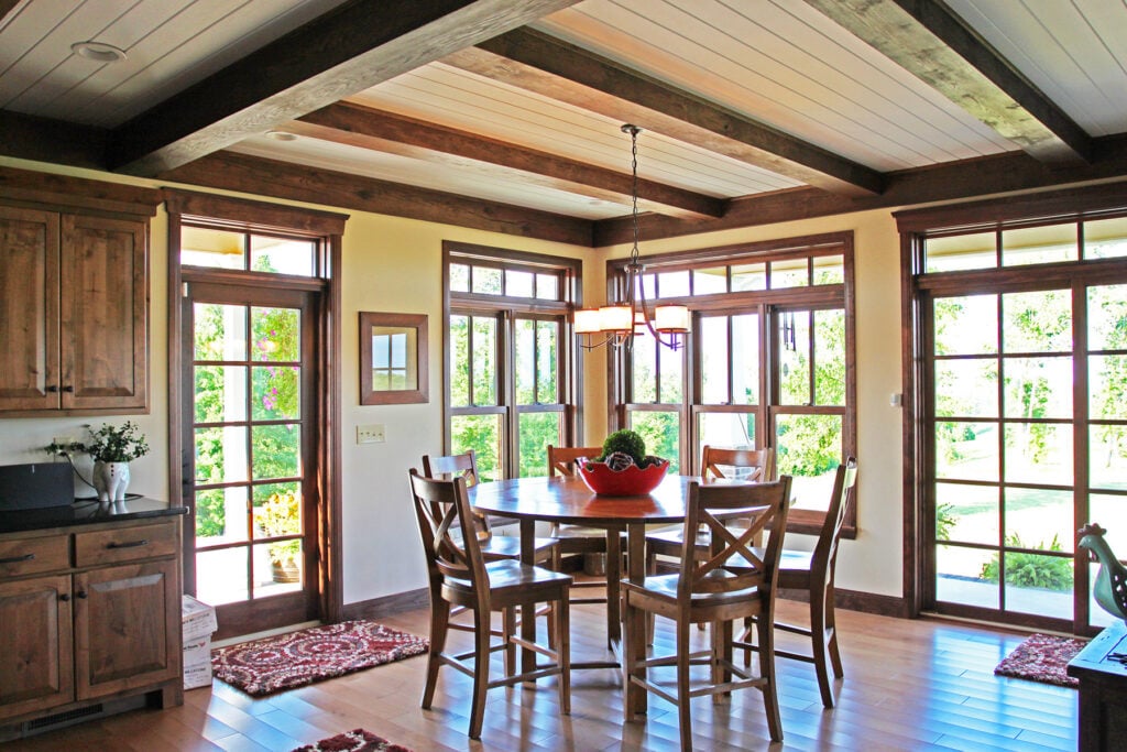 Timber Frame Home eat in kitchen