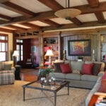 Timber Frame Home living room