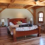 Timber Frame Home bedroom