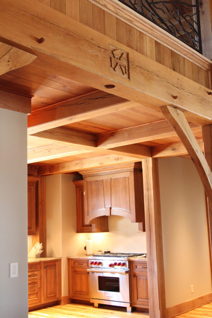 Timber Frame Home kitchen