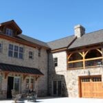Timber Frame Home outside