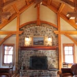 Timber Frame Home livingroom