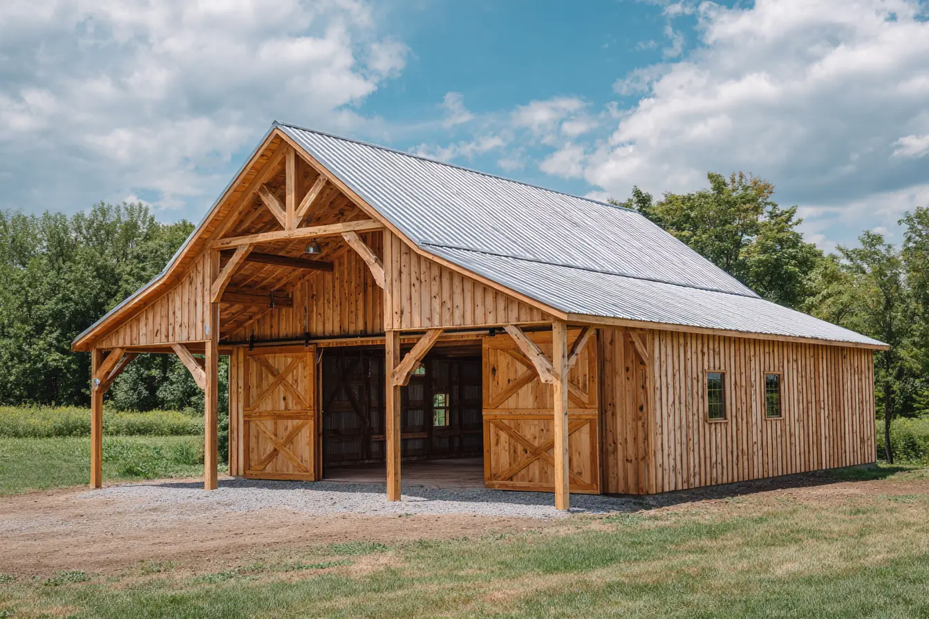 Basic Timber Frame Barn